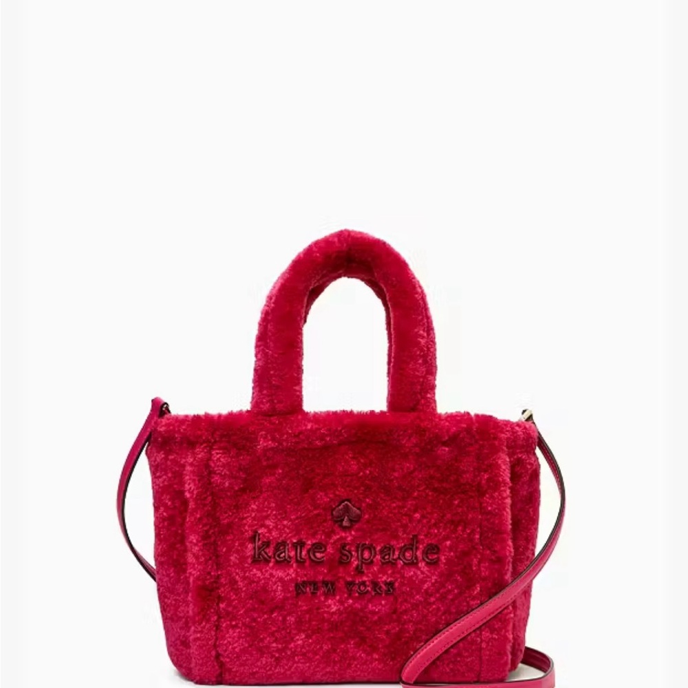 Kate Spade Pink Plush Tote Bag